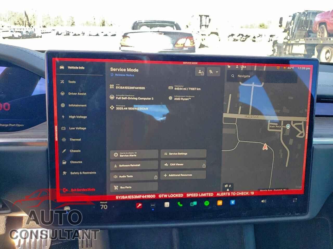 TESLA MODEL S 2021 - 5YJSA1E53MF441600