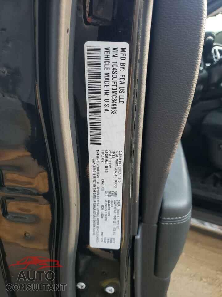 DODGE DURANGO 2021 - 1C4SDJFT0MC849862