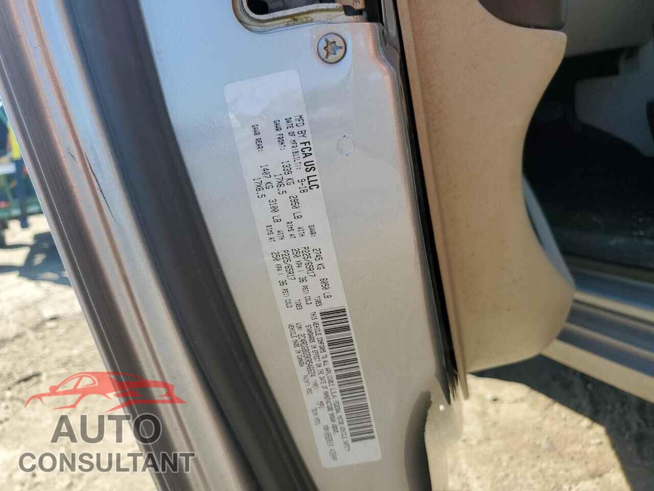 DODGE CARAVAN 2019 - 2C4RDGBG5KR546624