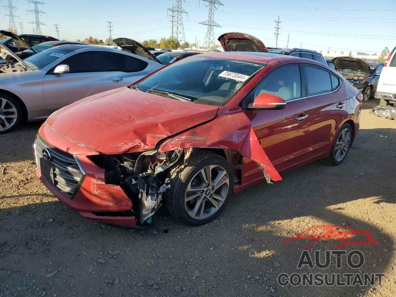 HYUNDAI ELANTRA 2017 - 5NPD84LF6HH066410