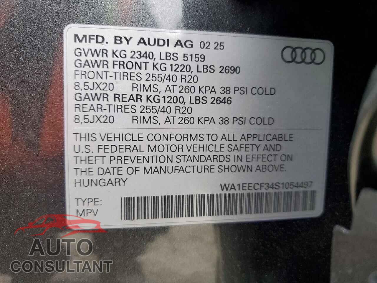 AUDI Q3 2025 - WA1EECF34S1054497