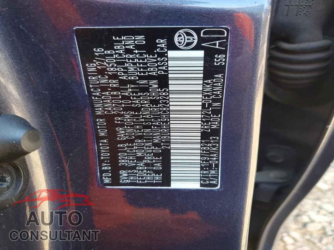 TOYOTA COROLLA 2017 - 2T1BURHE9HC823285