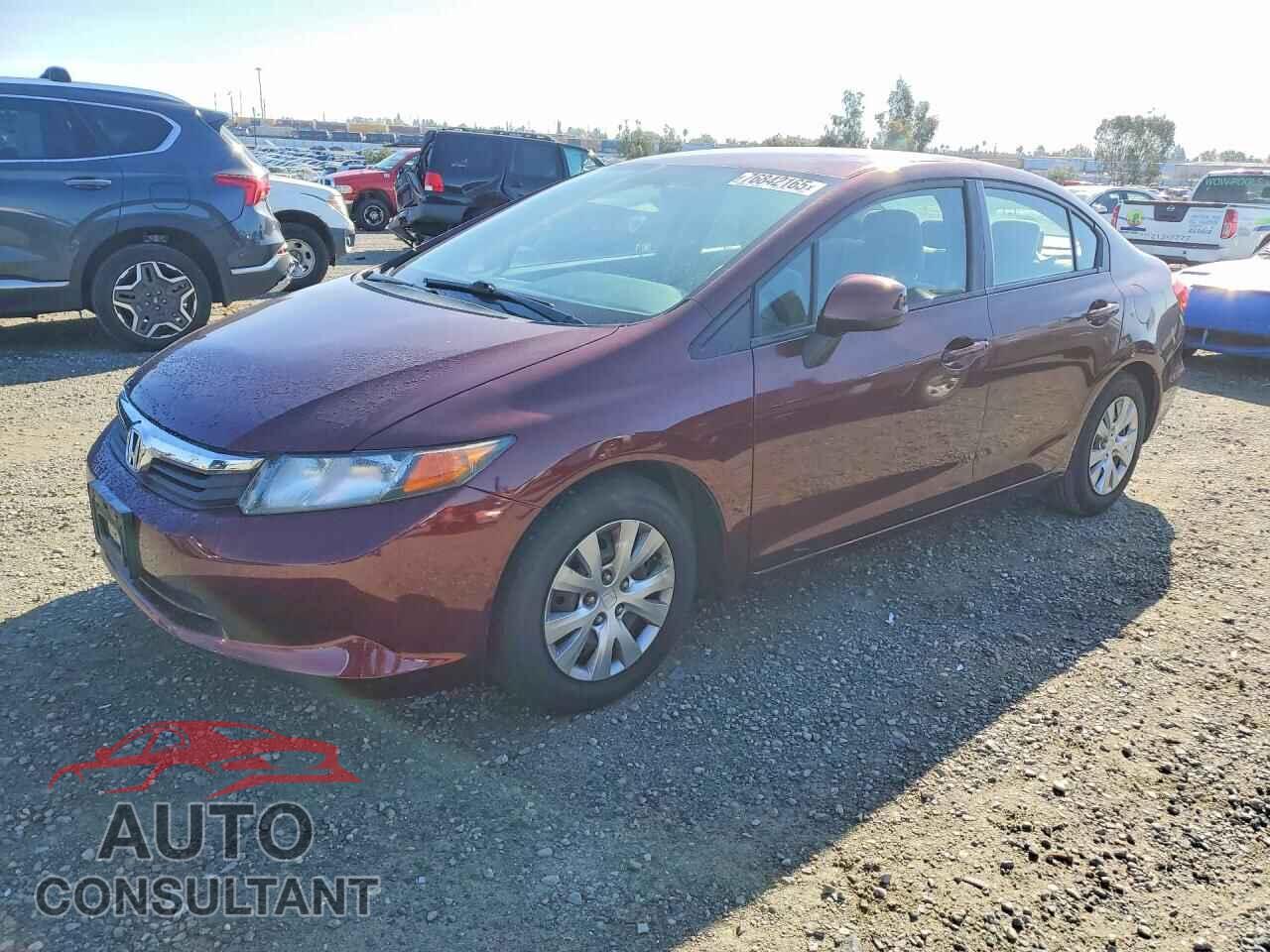 HONDA CIVIC 2012 - 19XFB2F52CE358666