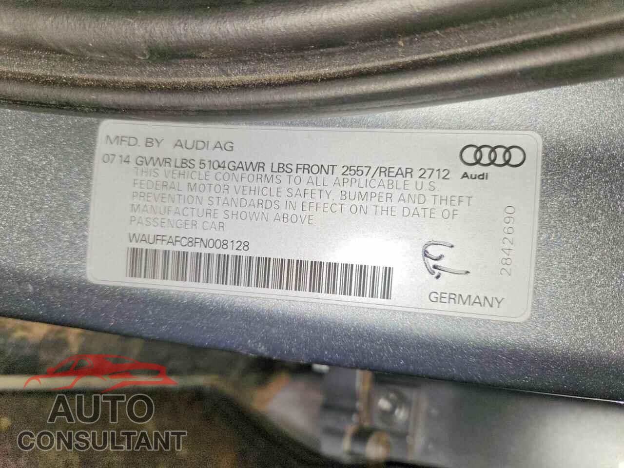 AUDI A6 2015 - WAUFFAFC8FN008128