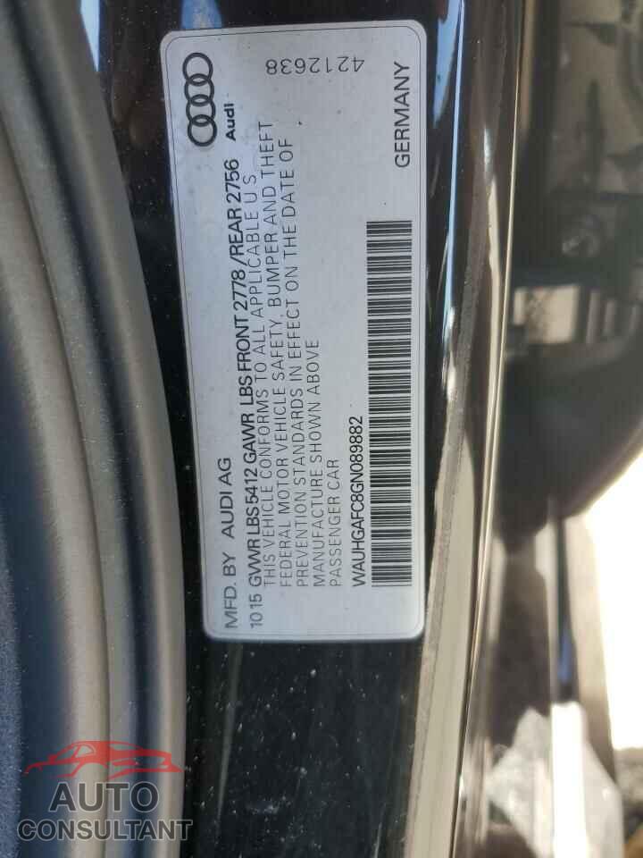 AUDI A6 2016 - WAUHGAFC8GN089882