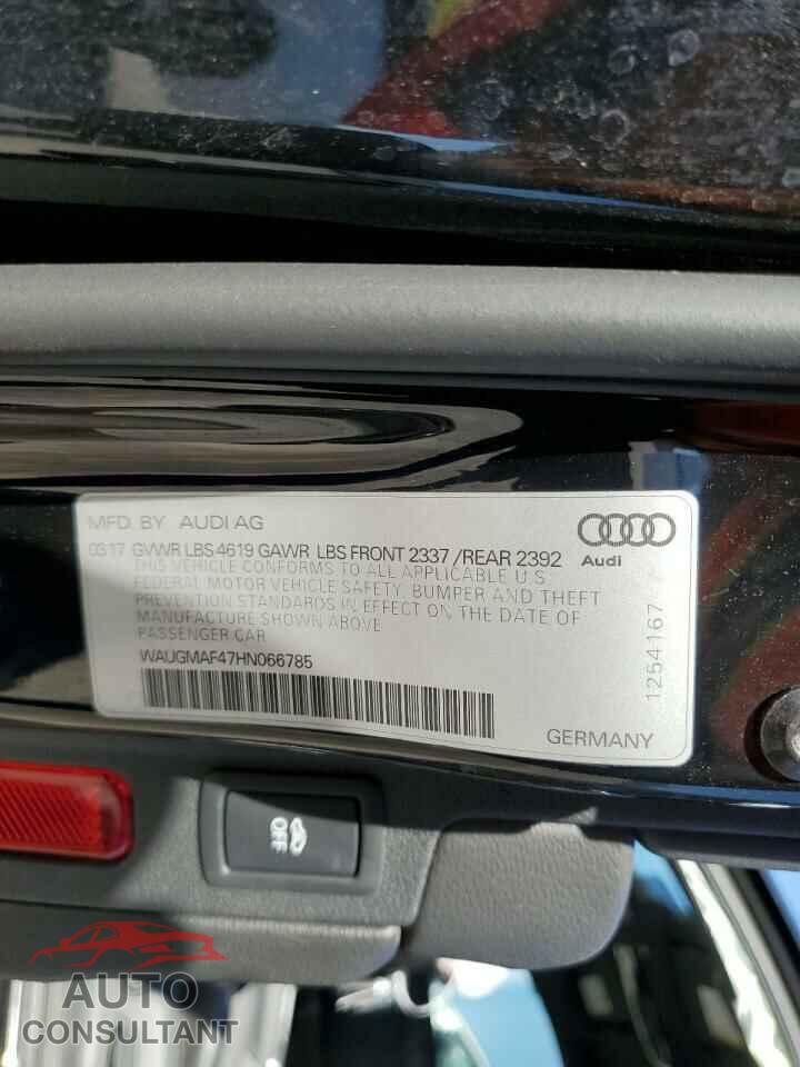AUDI A4 2017 - WAUGMAF47HN066785