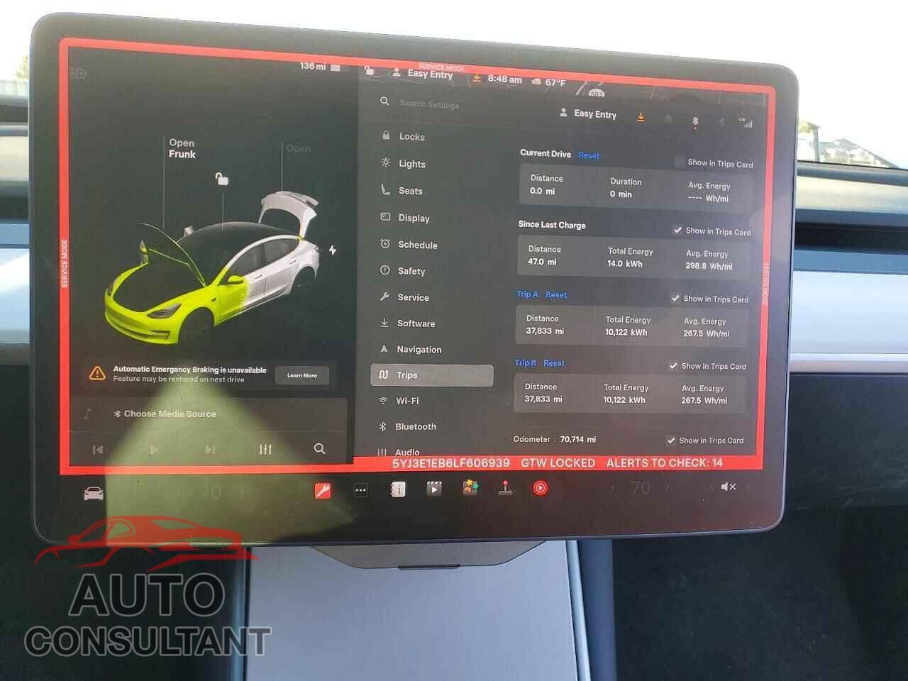 TESLA MODEL 3 2020 - 5YJ3E1EB6LF606939