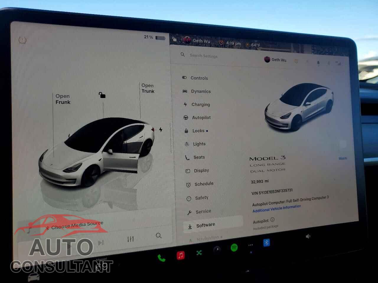 TESLA MODEL 3 2022 - 5YJ3E1EB3NF335731
