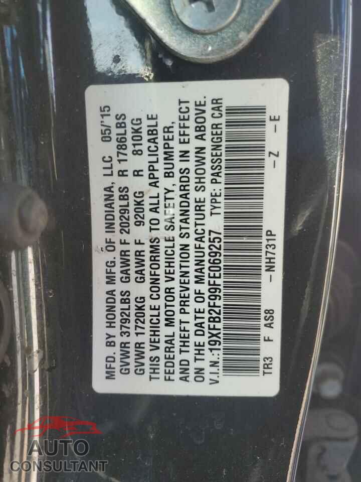 HONDA CIVIC 2015 - 19XFB2F99FE069257