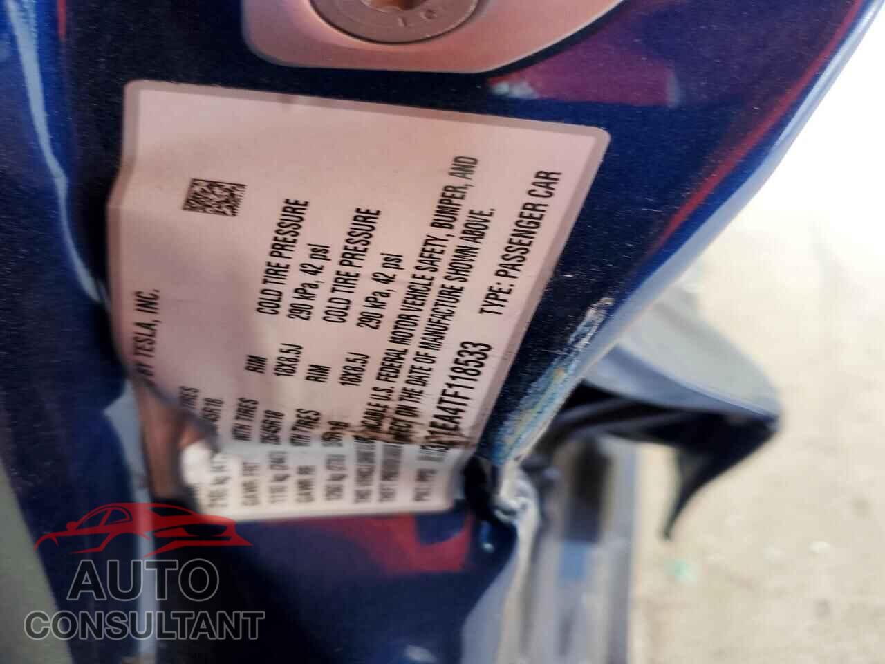 TESLA MODEL 3 2026 - 5YJ3E1EA4TF118533