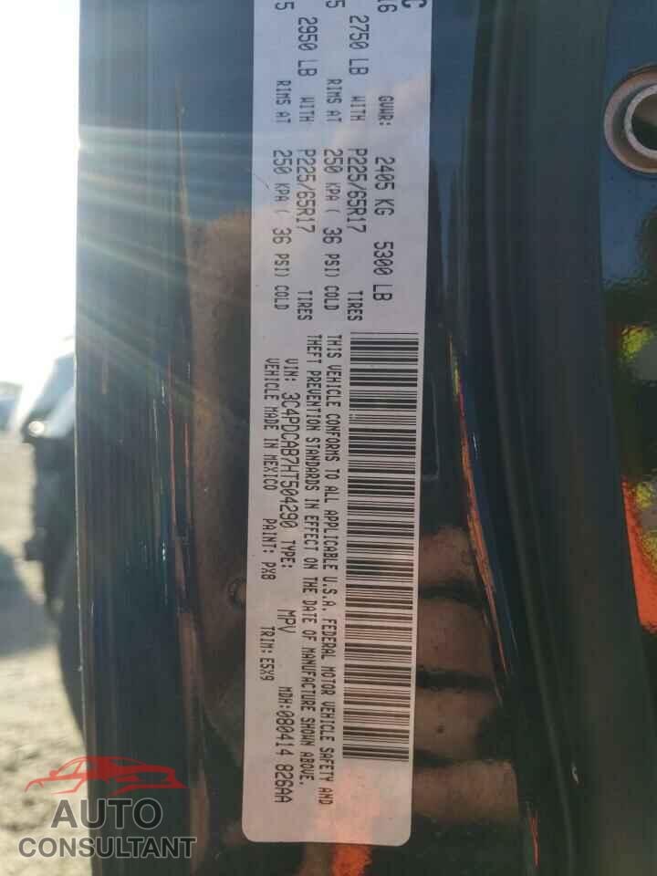 DODGE JOURNEY 2017 - 3C4PDCAB7HT504290
