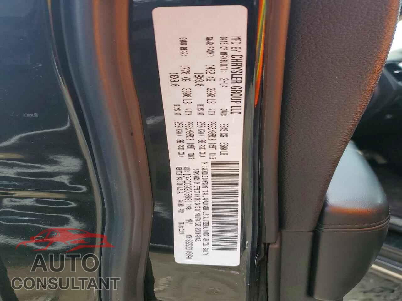 DODGE DURANGO 2014 - 1C4RDJDGXEC450091
