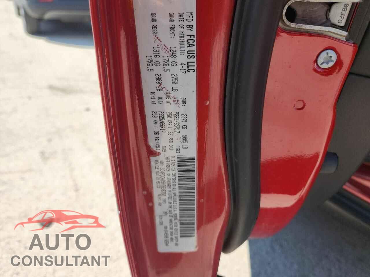 DODGE JOURNEY 2017 - 3C4PDCAB5HT638392