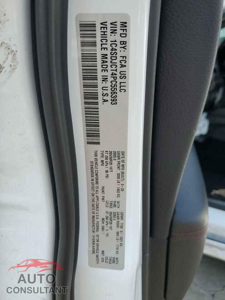 DODGE DURANGO 2023 - 1C4SDJCT4PC556393