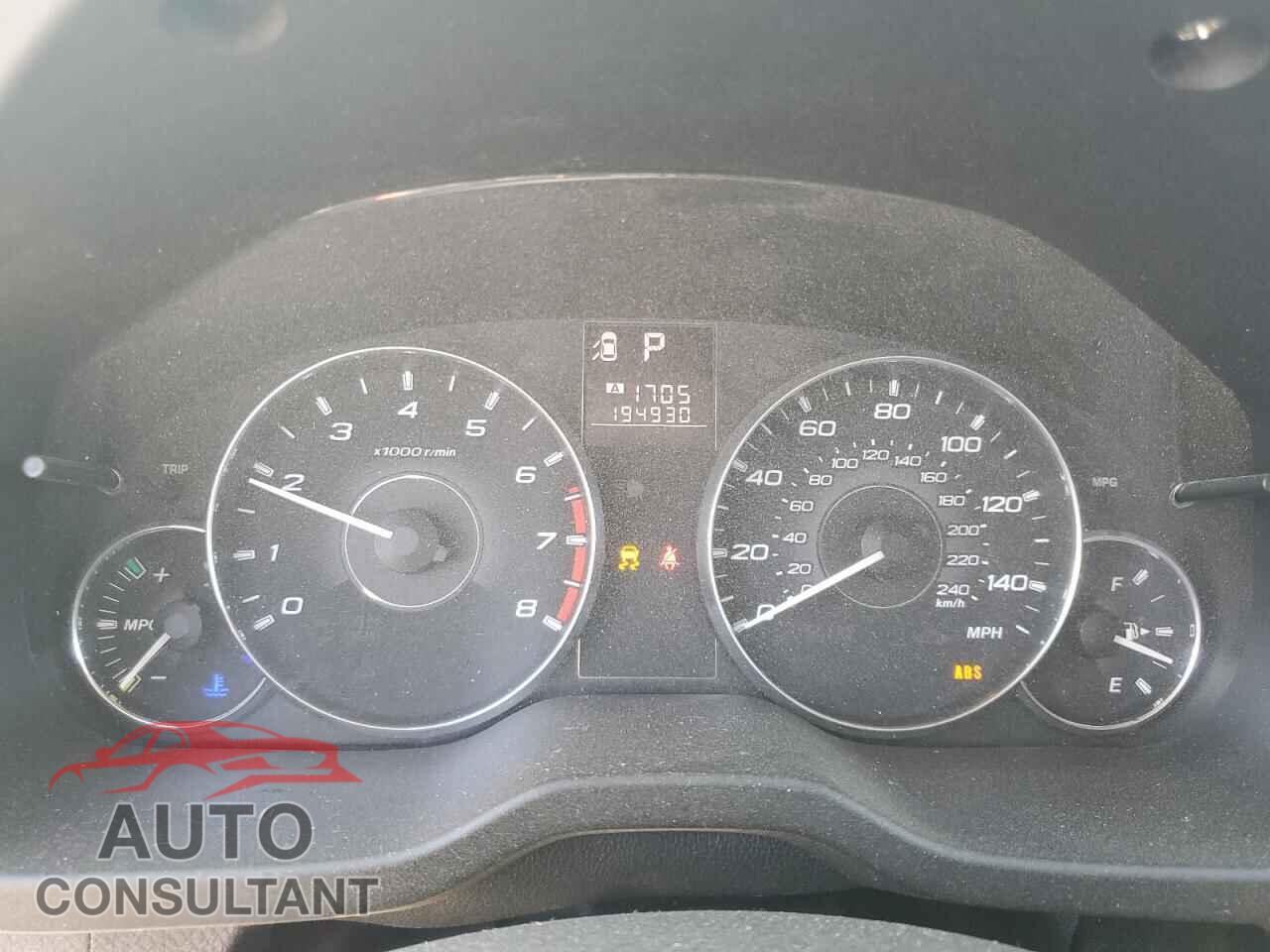 SUBARU OUTBACK 2012 - 4S4BRBAC3C3203322