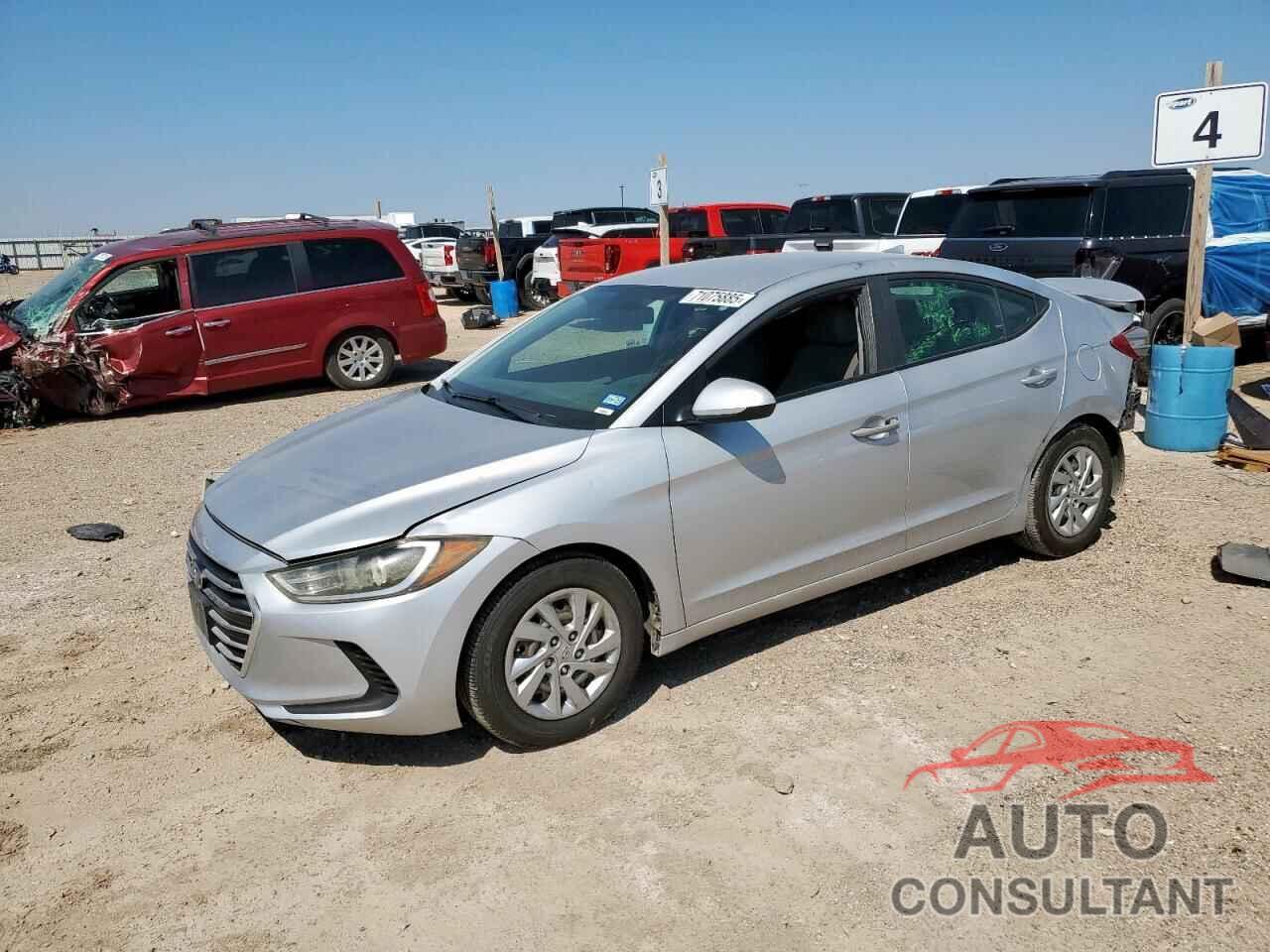 HYUNDAI ELANTRA 2017 - KMHD74LF0HU206388
