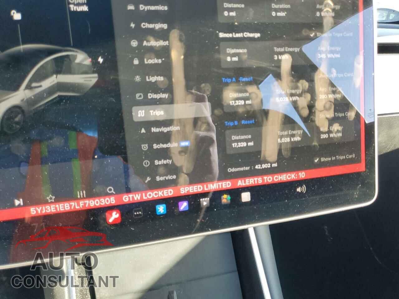 TESLA MODEL 3 2020 - 5YJ3E1EB7LF790305