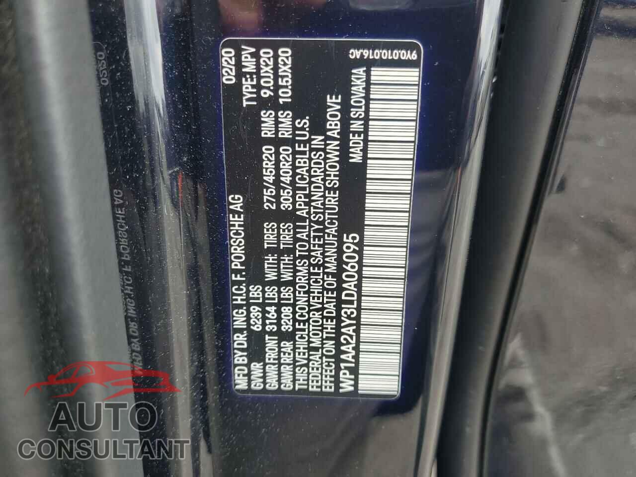 PORSCHE CAYENNE 2020 - WP1AA2AY3LDA06095