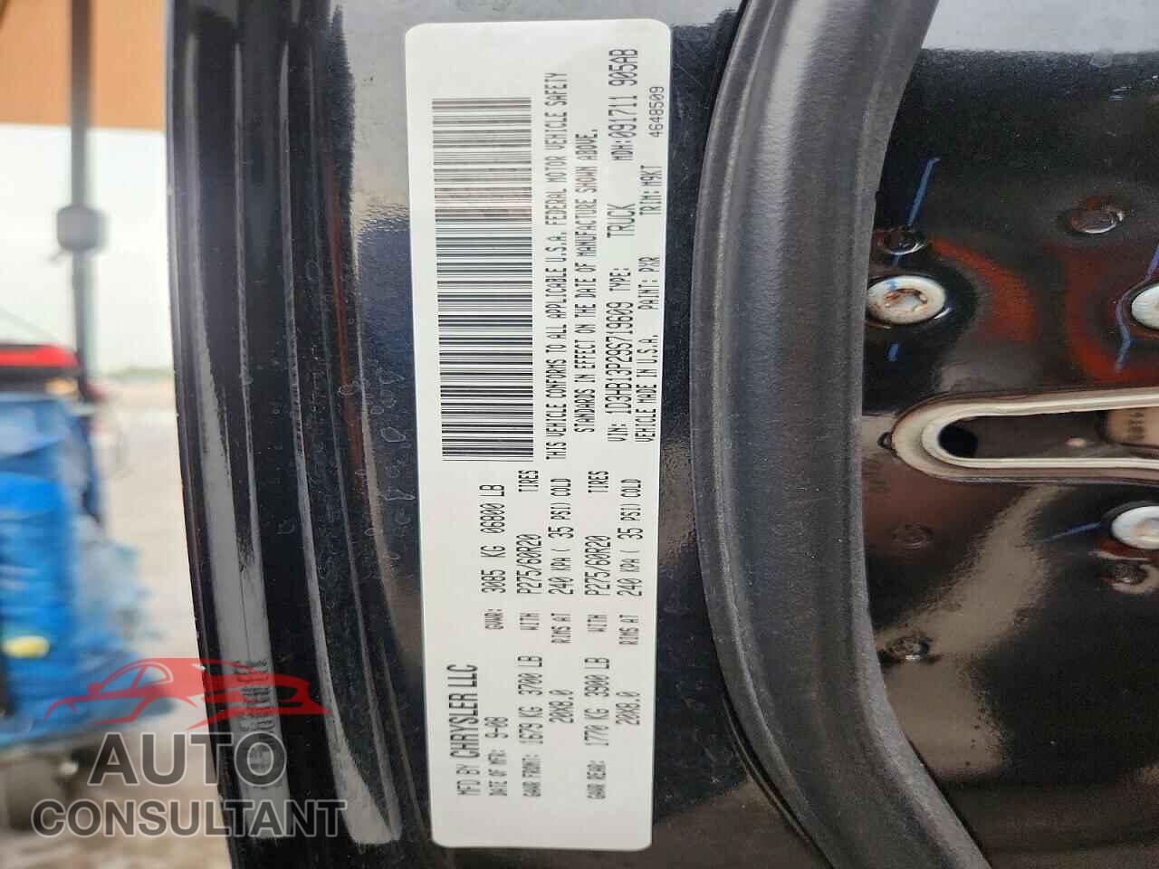 DODGE RAM 1500 2009 - 1D3HB13P29S719609