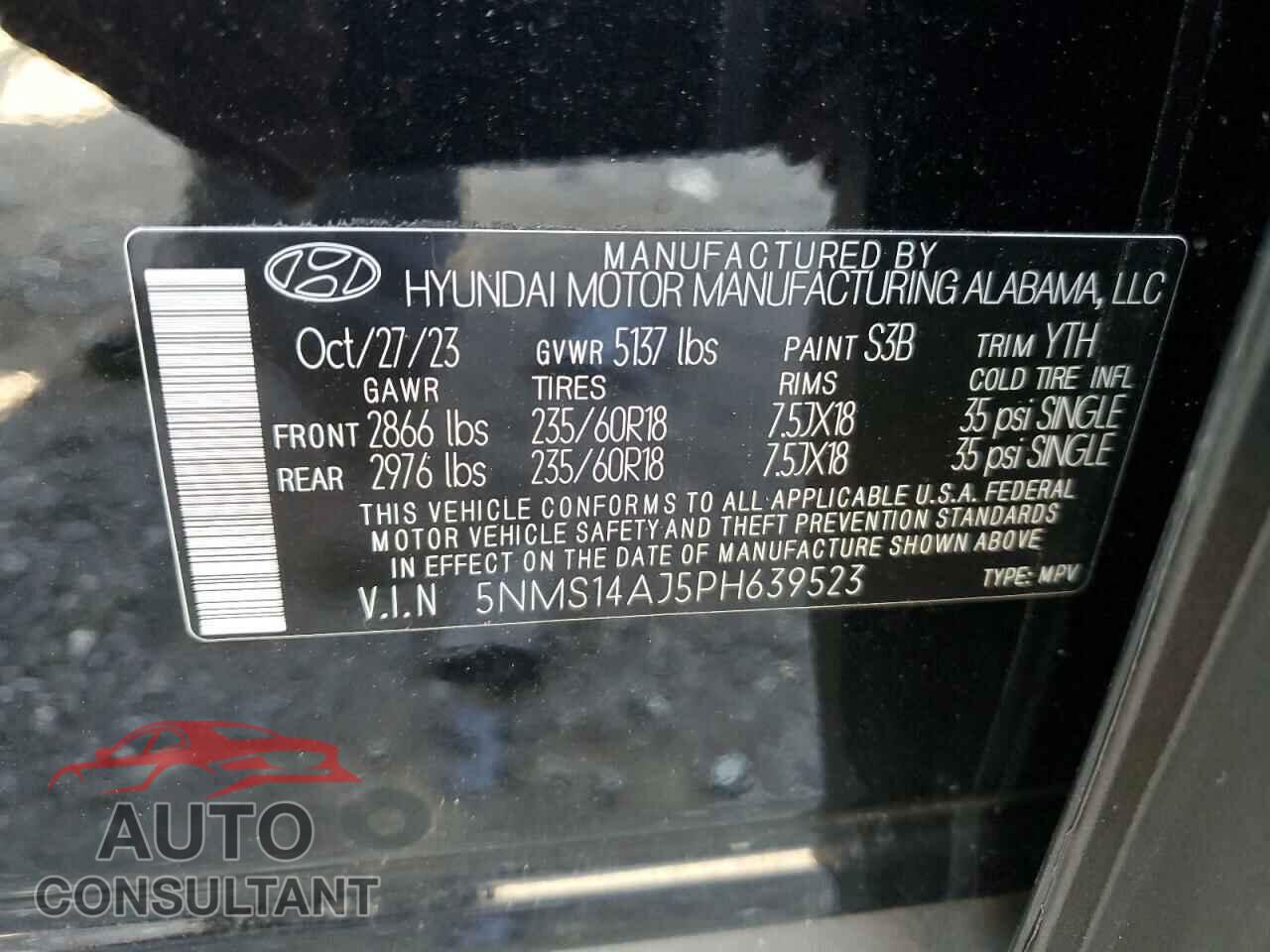 HYUNDAI SANTA FE 2023 - 5NMS14AJ5PH639523