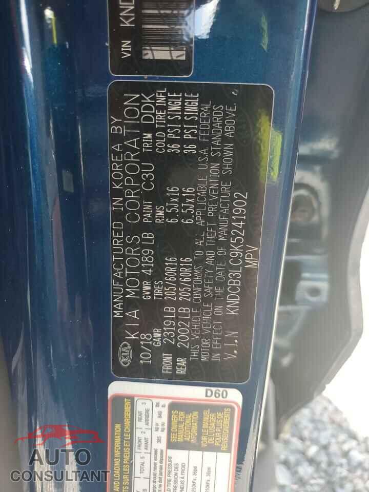 KIA NIRO 2019 - KNDCB3LC9K5241902