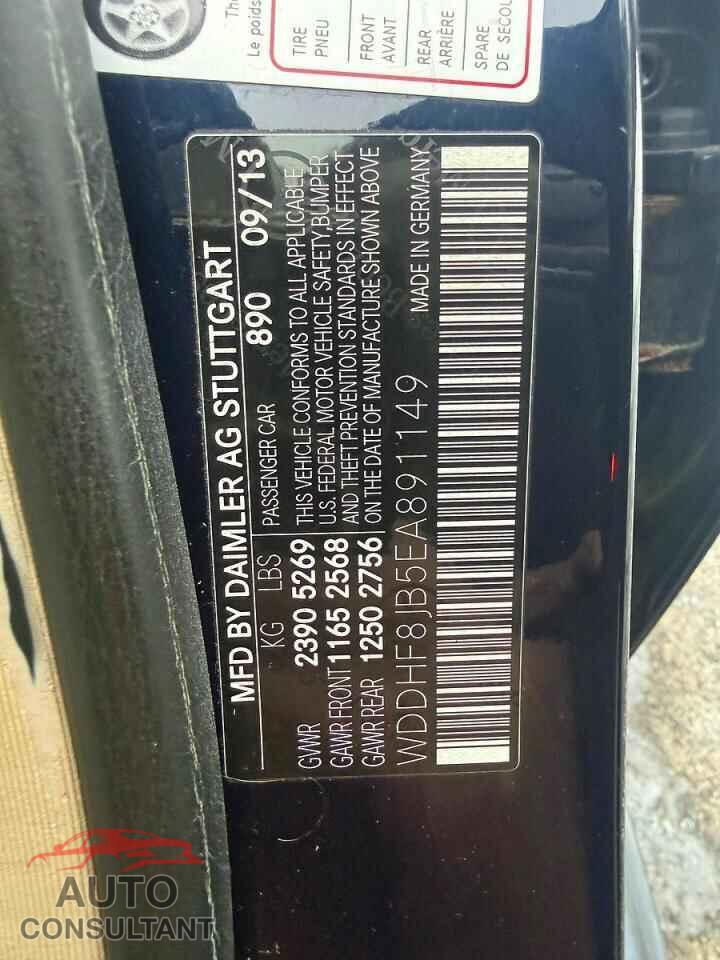 MERCEDES-BENZ E-CLASS 2014 - WDDHF8JB5EA891149