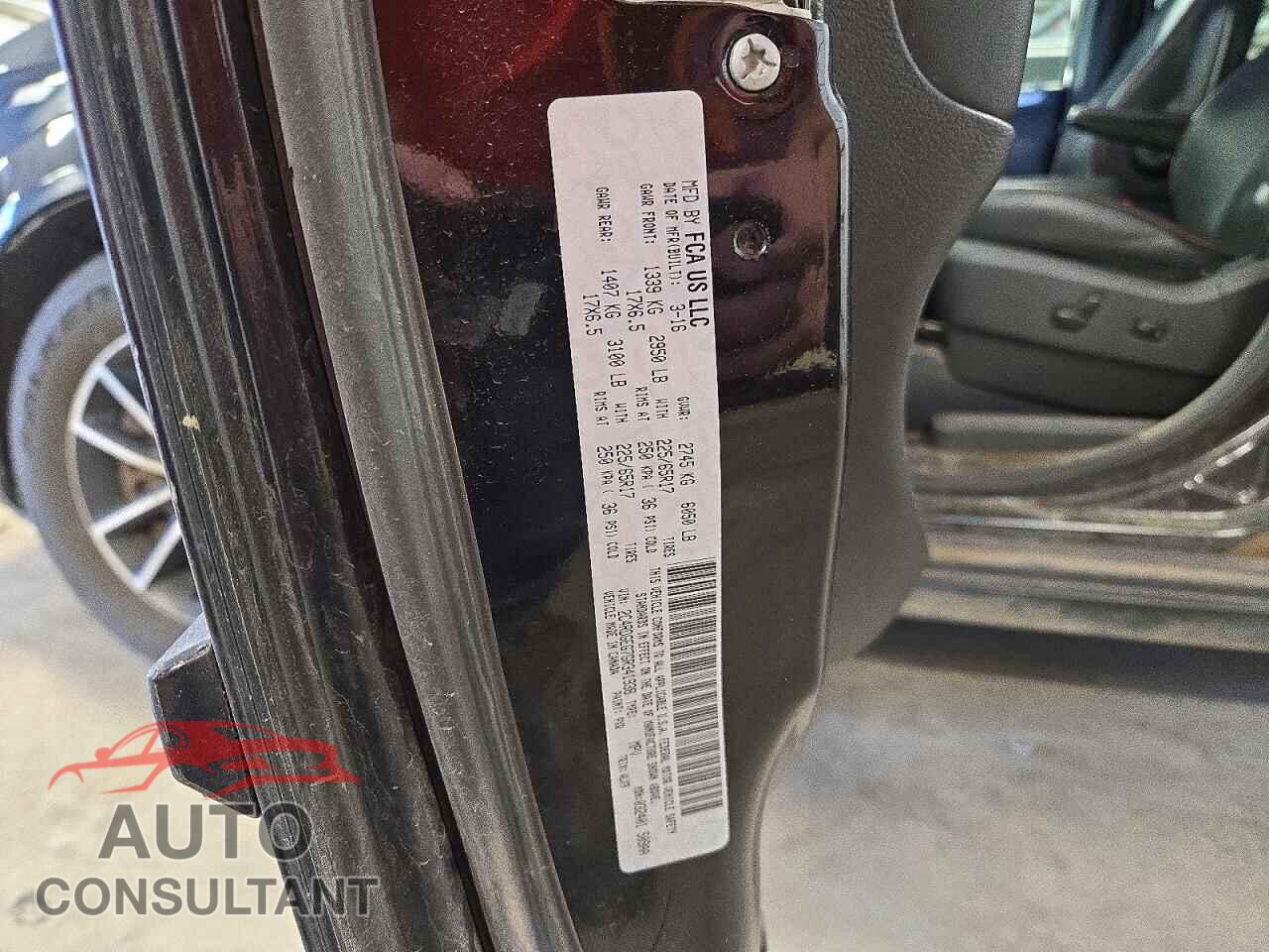 DODGE CARAVAN 2016 - 2C4RDGEG7GR341938