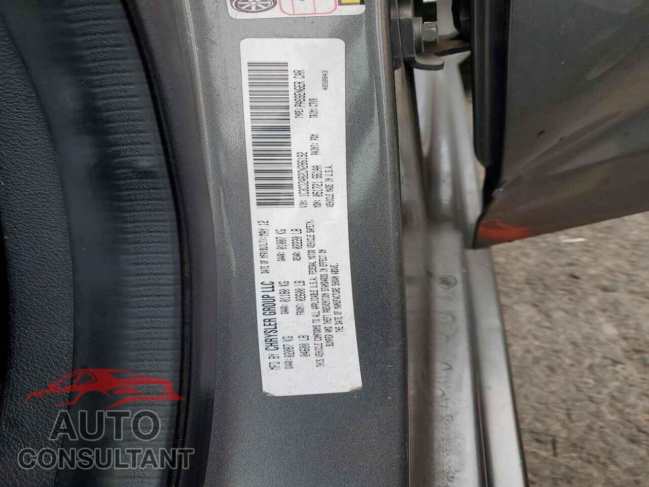 DODGE AVENGER 2012 - 1C3CDZAB2CN286192