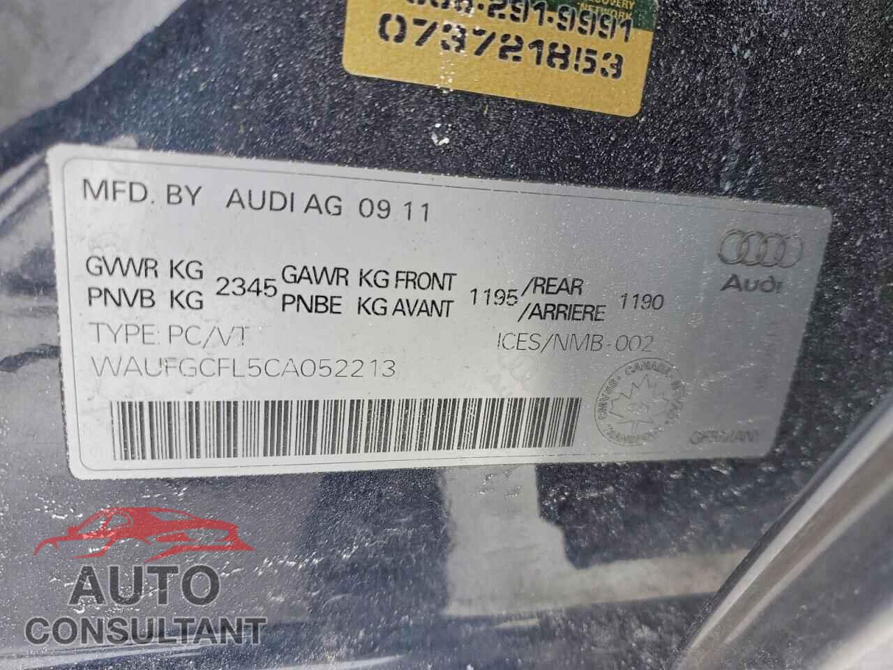 AUDI S4/RS4 2012 - WAUFGCFL5CA052213