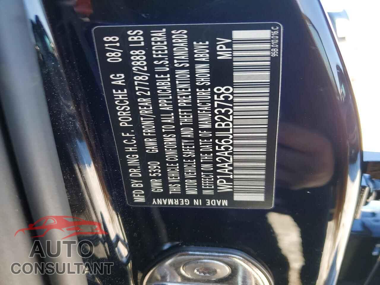 PORSCHE MACAN 2018 - WP1AA2A56JLB23758