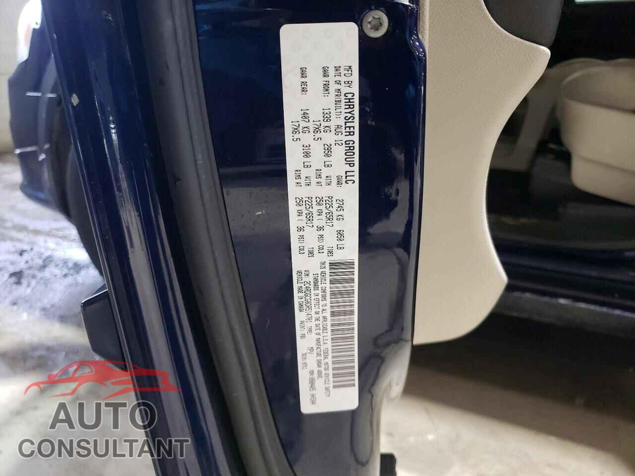 DODGE CARAVAN 2013 - 2C4RDGCG0DR514701