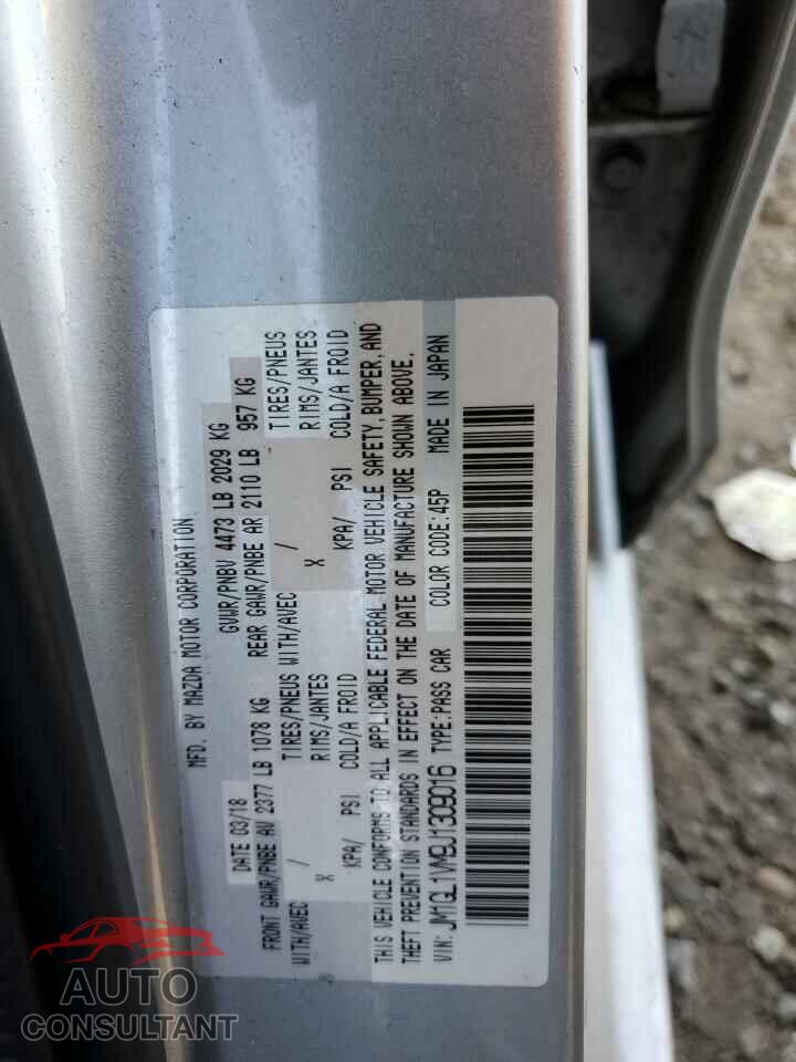 MAZDA 6 2018 - JM1GL1VM9J1309016