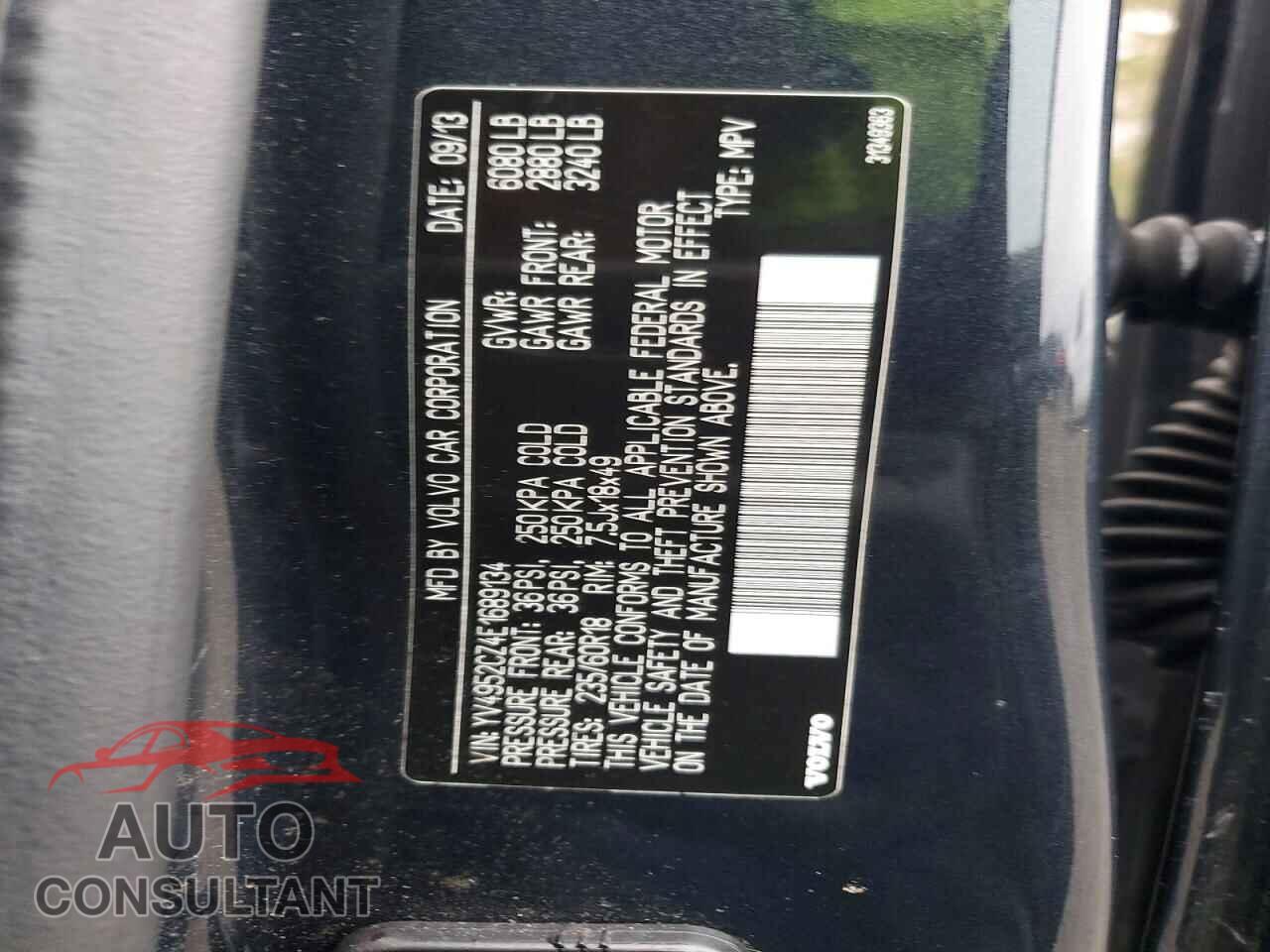 VOLVO XC90 2014 - YV4952CZ4E1689134