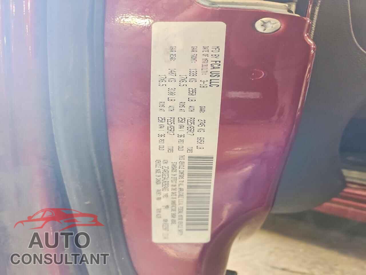 DODGE CARAVAN 2018 - 2C4RDGEG4JR282483