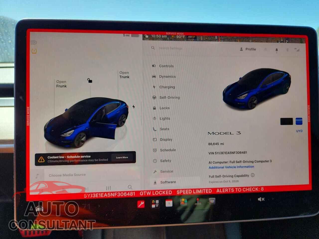 TESLA MODEL 3 2022 - 5YJ3E1EA5NF306481