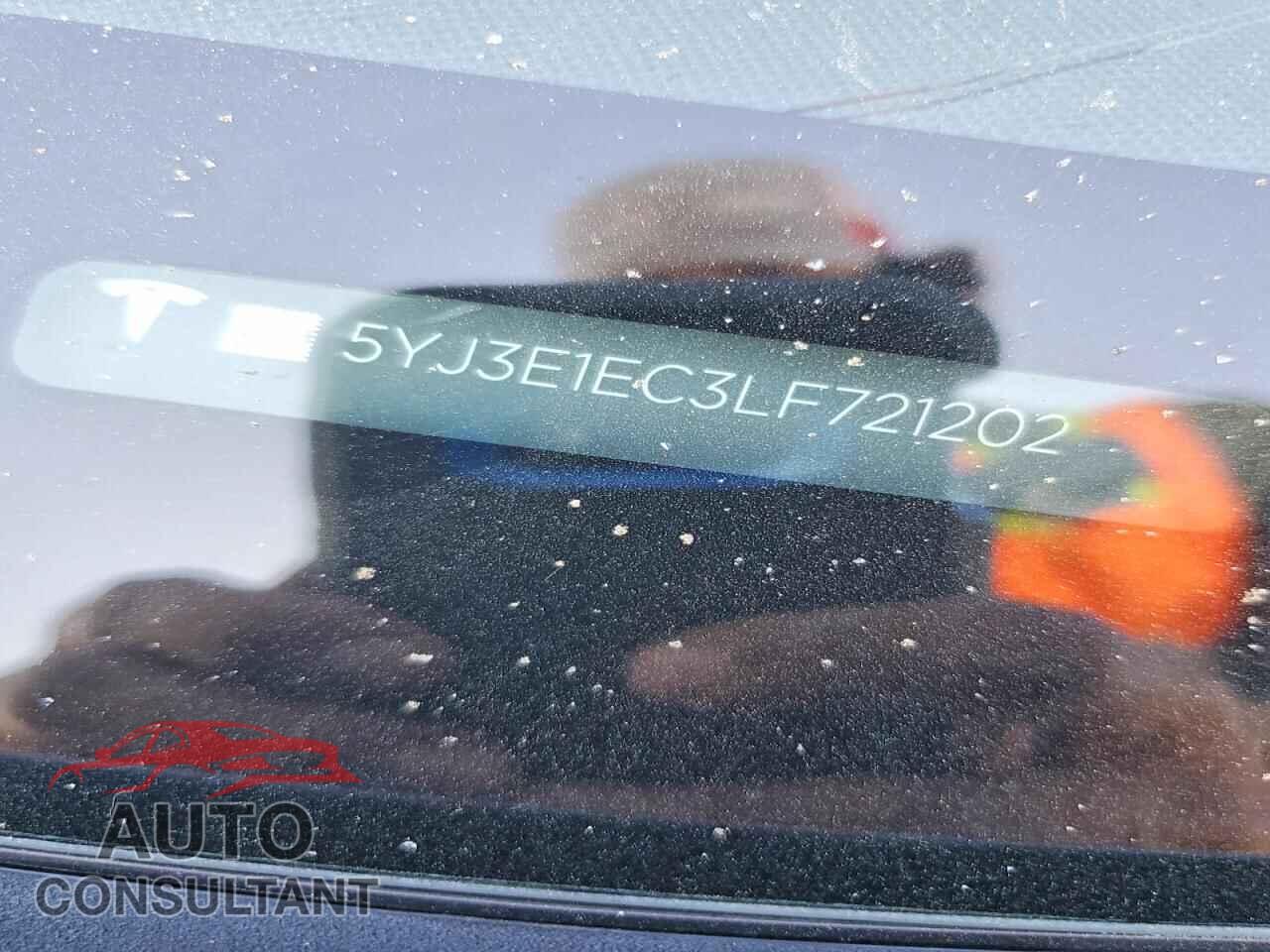 TESLA MODEL 3 2020 - 5YJ3E1EC3LF721202