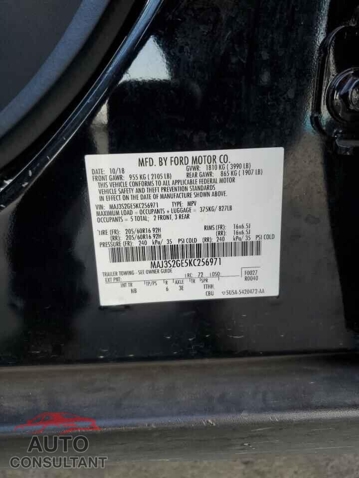 FORD ECOSPORT 2019 - MAJ3S2GE5KC256971