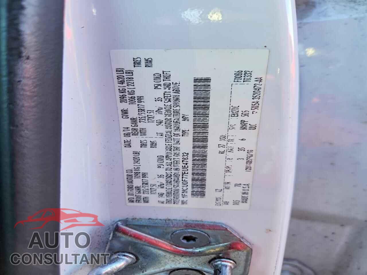 FORD ESCAPE 2014 - 1FMCU0F77EUE47832