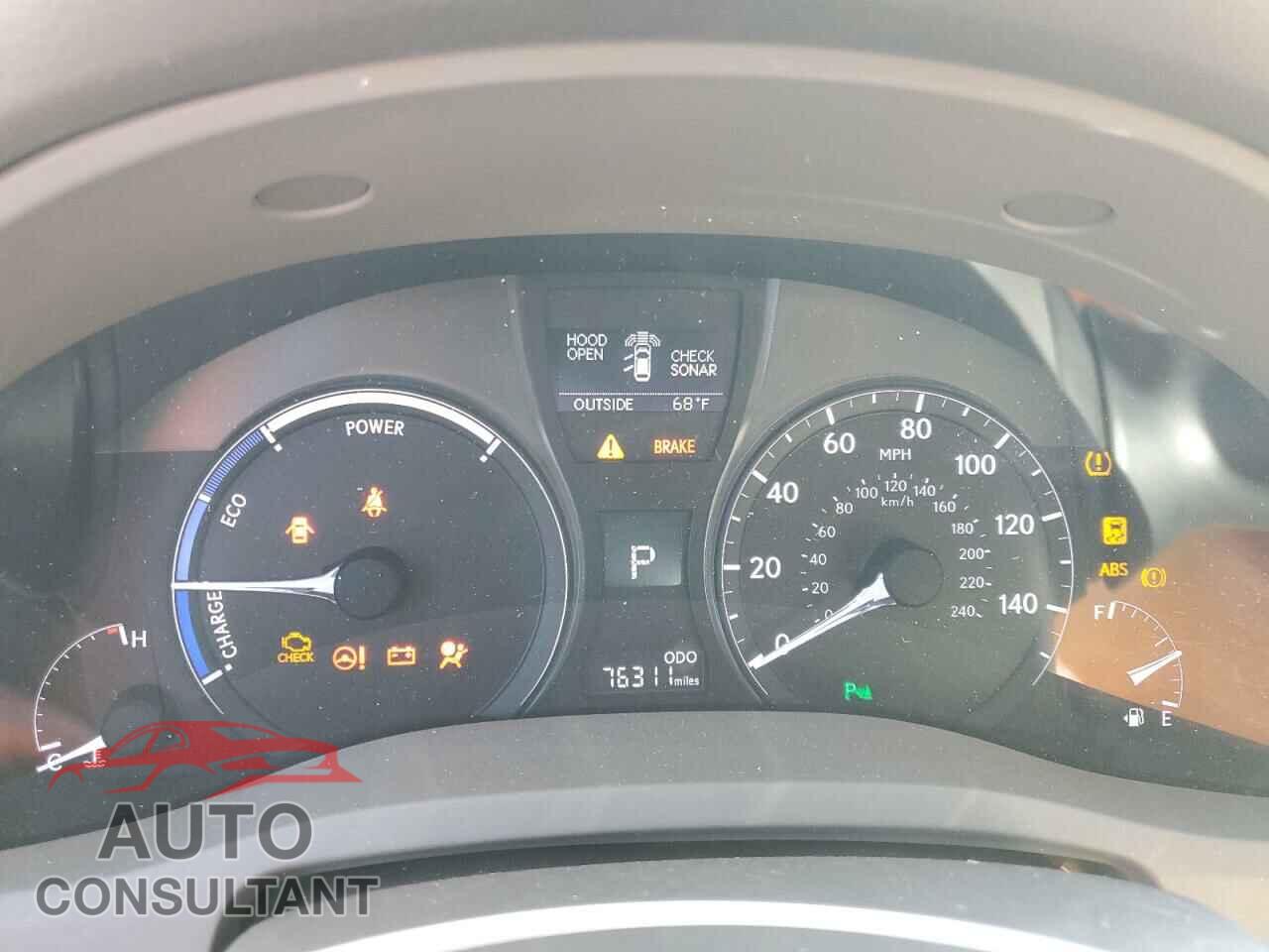 LEXUS RX450 2013 - JTJBC1BA8D2053015