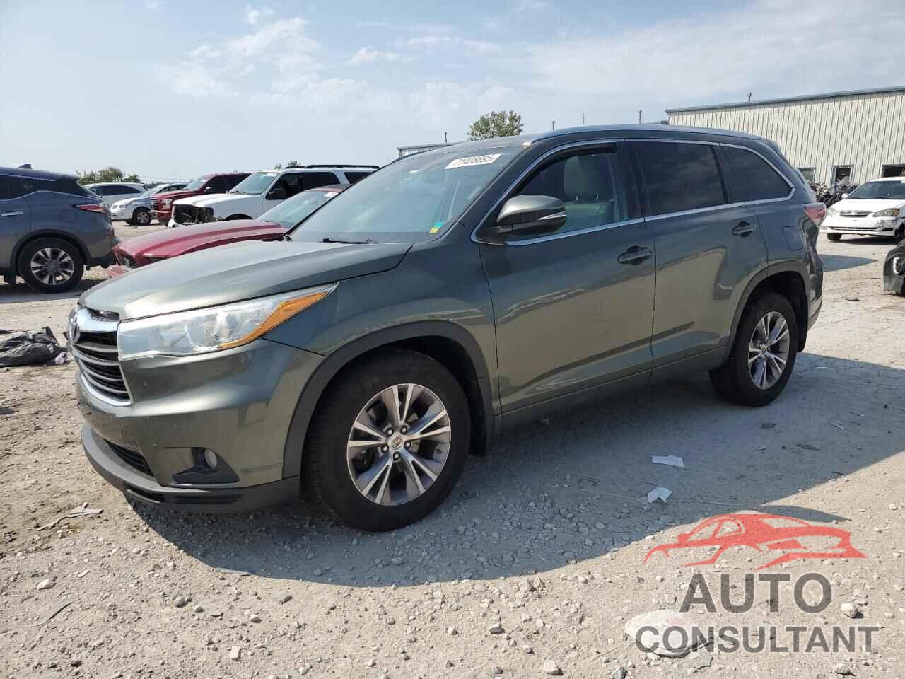 TOYOTA HIGHLANDER 2015 - 5TDJKRFH1FS197945