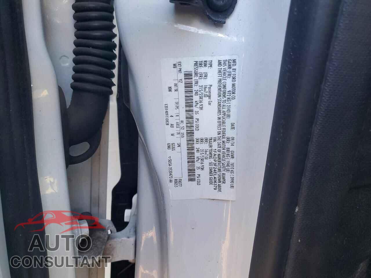 FORD FOCUS 2014 - 1FADP3F24EL406379
