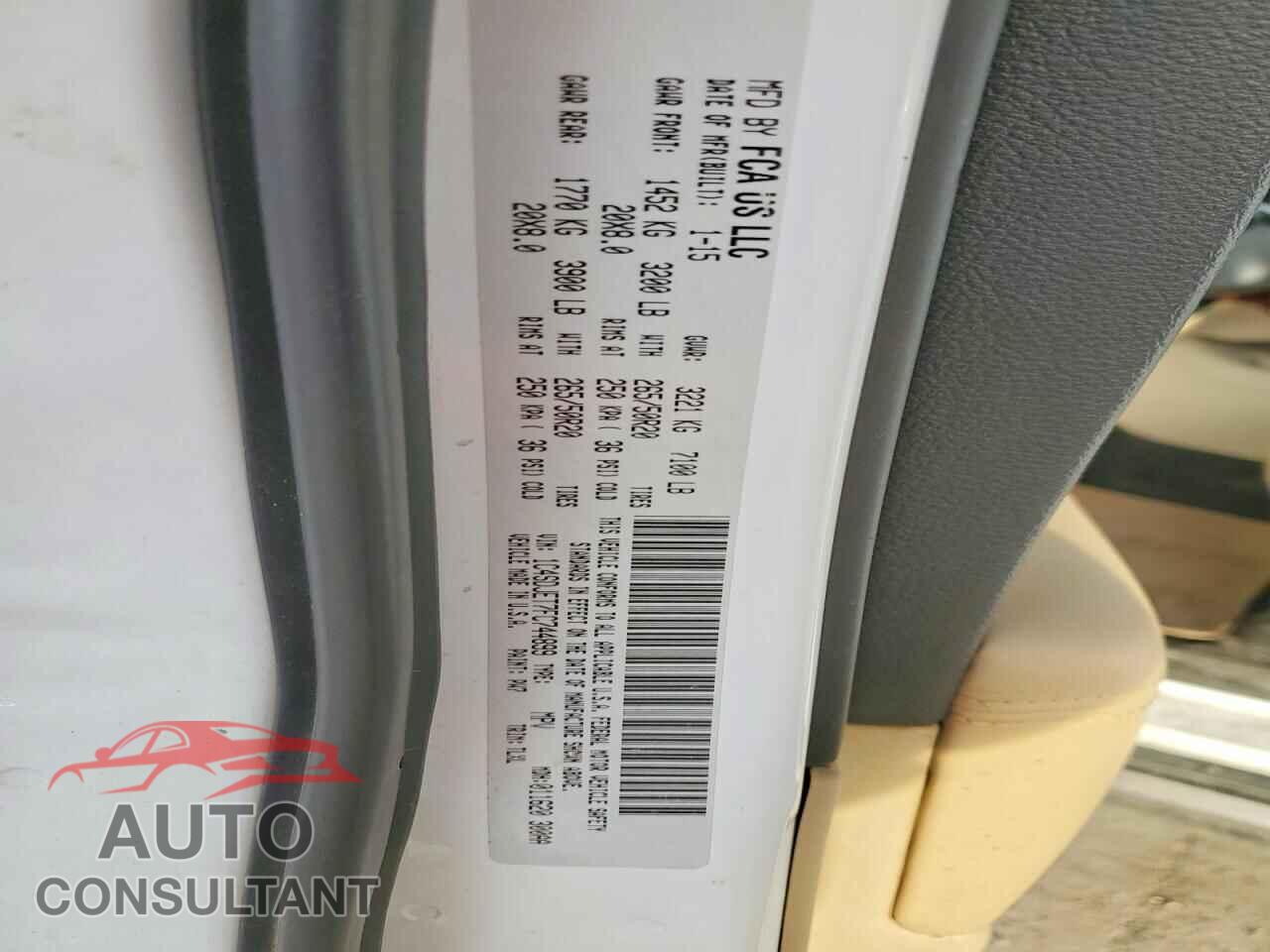 DODGE DURANGO 2015 - 1C4SDJET7FC744899