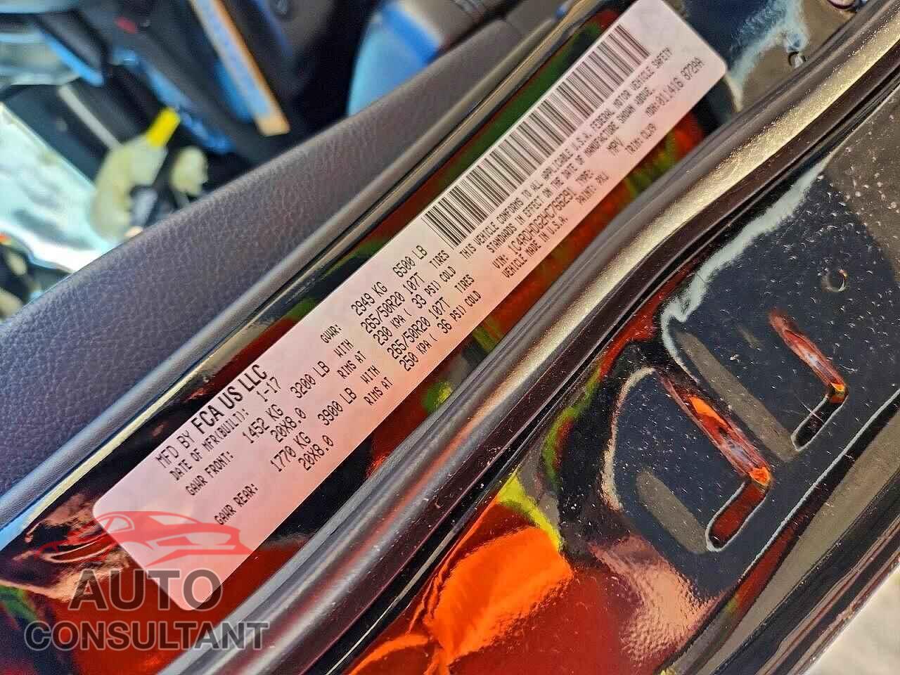 DODGE DURANGO 2017 - 1C4RDHDG2HC766291