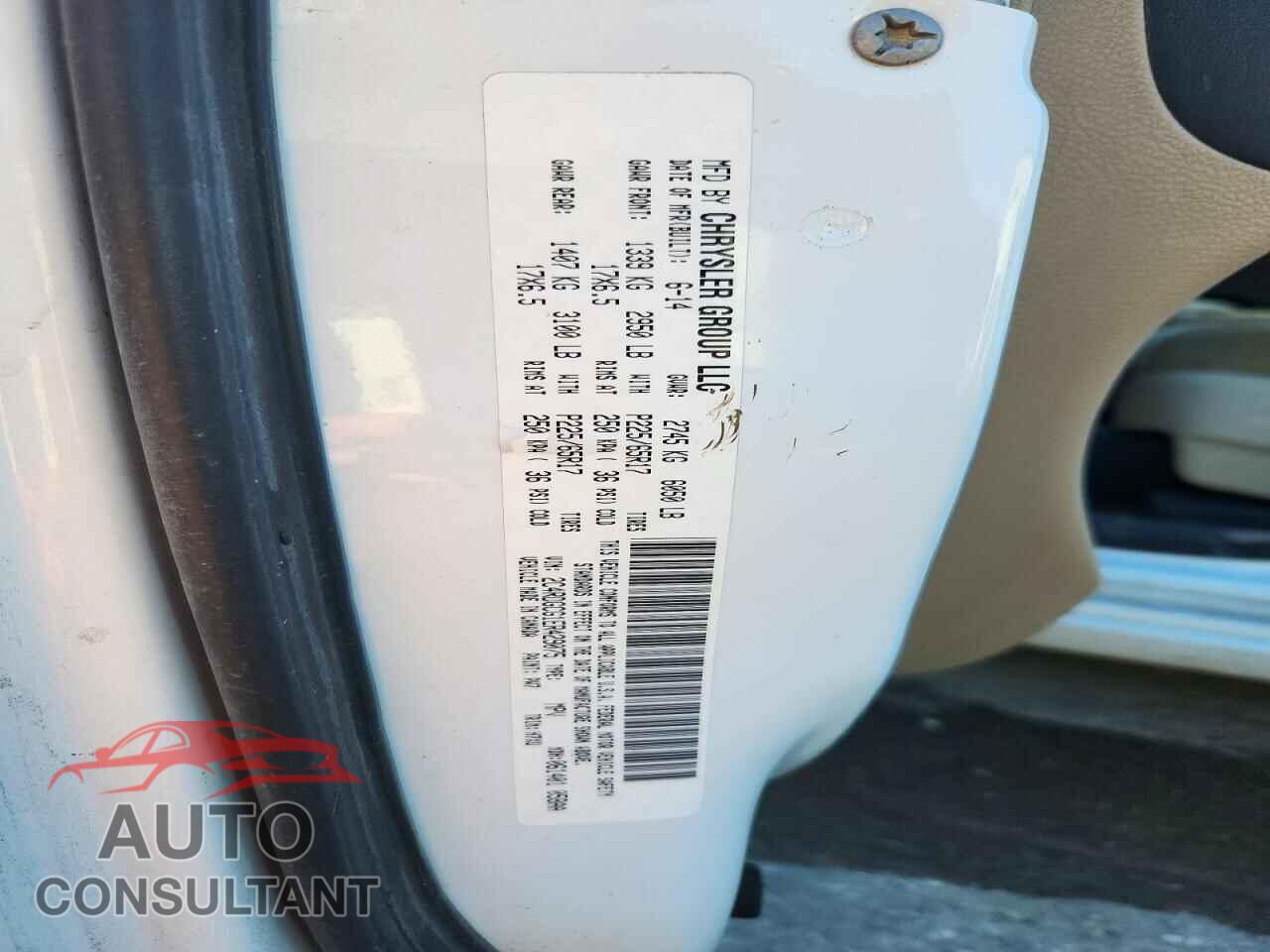 DODGE CARAVAN 2014 - 2C4RDGCG1ER429075