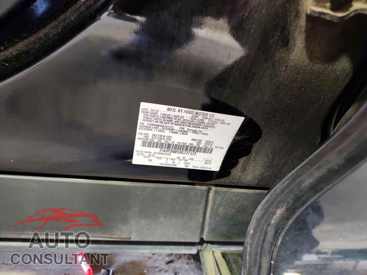FORD TAURUS 2013 - 1FAHP2M85DG121572