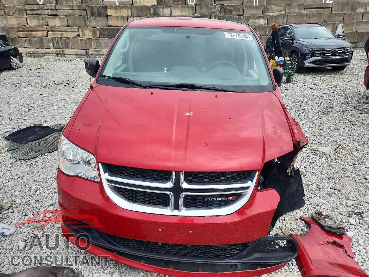 DODGE CARAVAN 2012 - 2C4RDGBG7CR298930