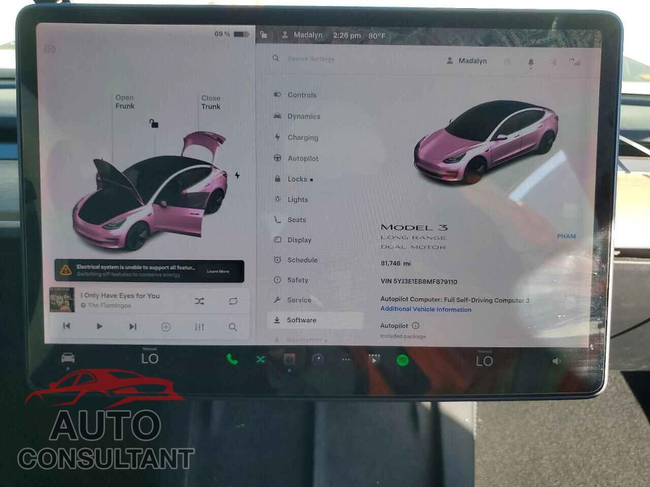 TESLA MODEL 3 2021 - 5YJ3E1EB8MF879110