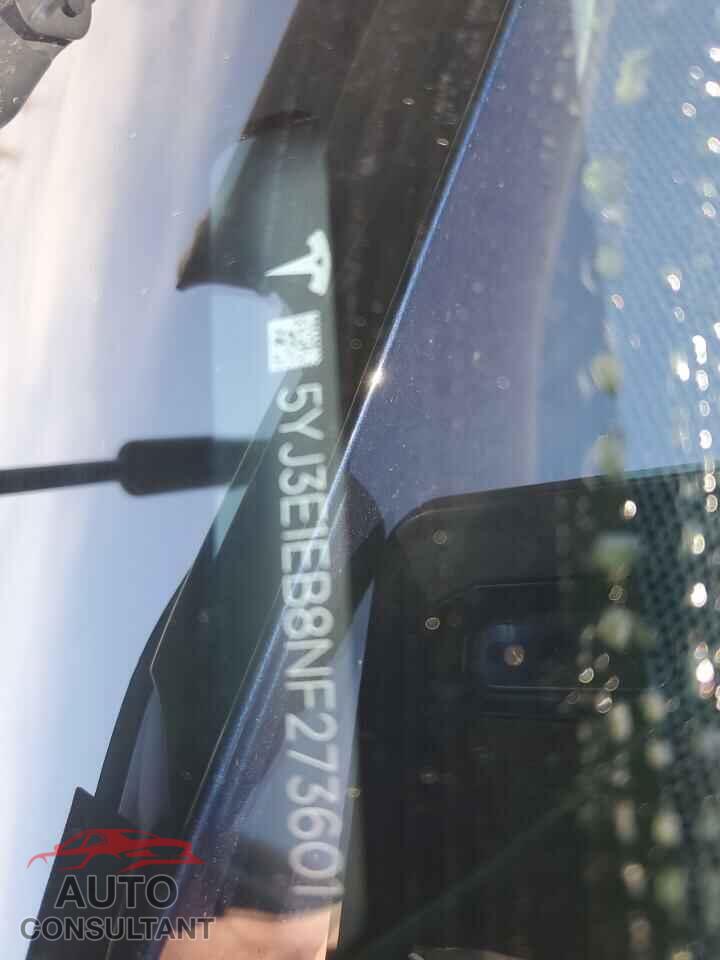 TESLA MODEL 3 2022 - 5YJ3E1EB8NF273601