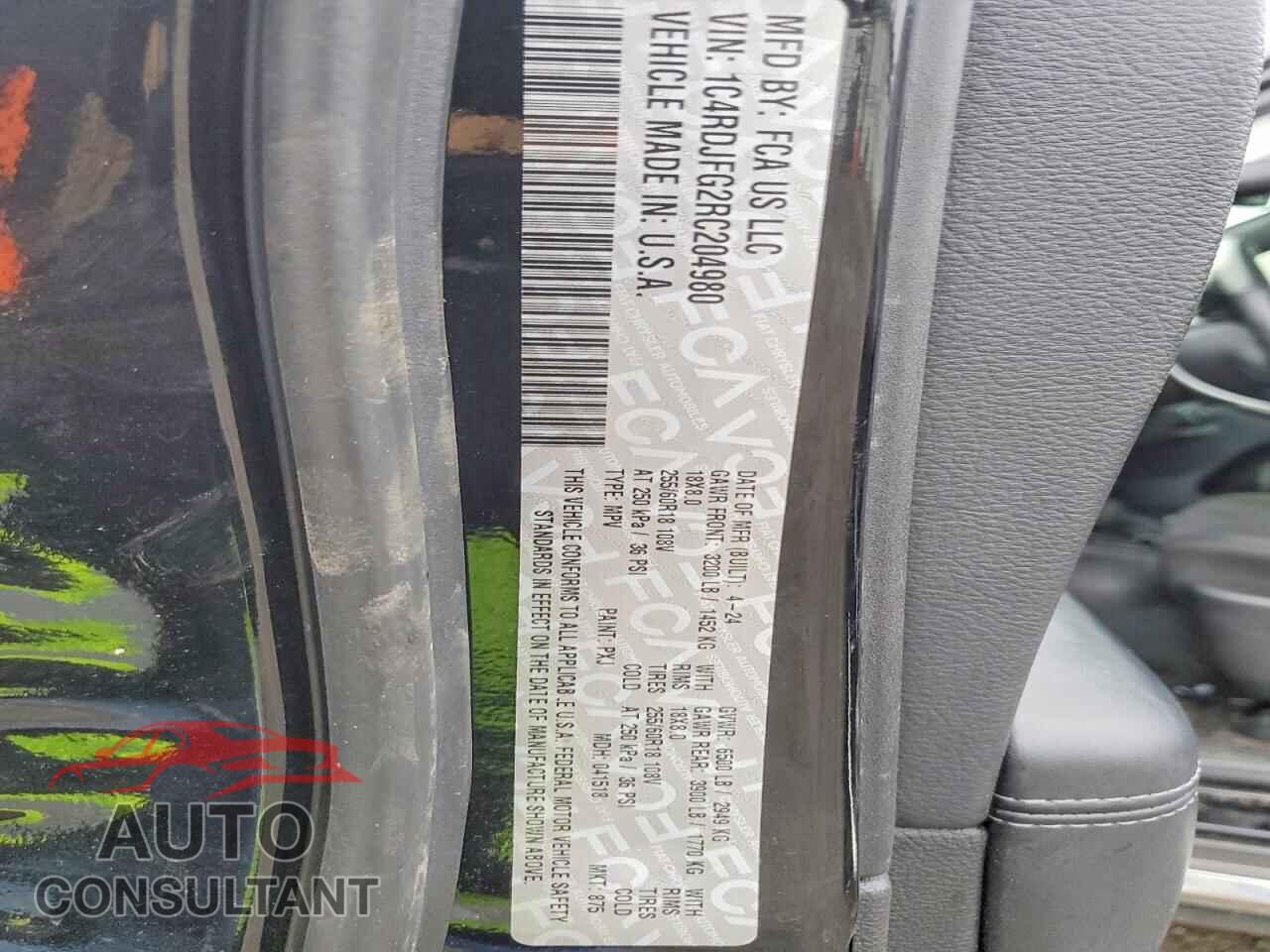 DODGE DURANGO 2024 - 1C4RDJFG2RC204980