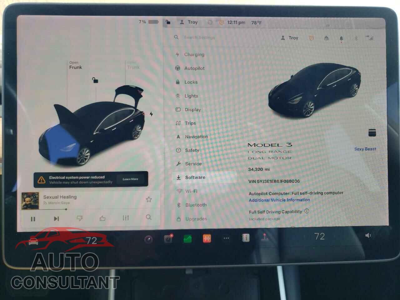 TESLA MODEL 3 2018 - 5YJ3E1EB6JF088036